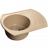 Купить Мойка GranFest Rondo GF-R650L кухонная композитная песочная 639х488 мм по низкой цене