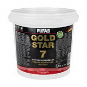 Купить Краска PUFAS GOLD STAR 7, акрилатная, матовая, Основа D мороз. 0,9 л по низкой цене