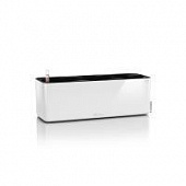 Купить Кашпо Lechuza Cube Glossy Triple Complete white high gloss 42x14x14 см по низкой цене