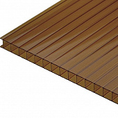 Купить Поликарбонат Юг-Ойл-Пласт Ug Standart сотовый бронзовый 10 мм 2,1х6 м по низкой цене