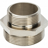 Купить Ниппель Stout переходной SFT-0004-002112 2х1 1/2 дюйма никелированный с наружной резьбой по низкой цене