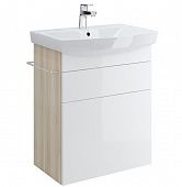 Купить Тумба Cersanit Smart 60 B-SU-SMA-CA60/Wh под раковину Ясень/белый по низкой цене