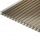 Купить Поликарбонат Юг-Ойл-Пласт Ug Standart сотовый серый 8 мм 2,1х6 м по низкой цене