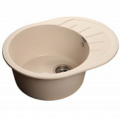 Купить Мойка GranFest Rondo GF-R580L кухонная композитная белая 579х448 мм по низкой цене