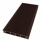 Купить Доска ДПК, под дерево, террасная, графитовая, тисненая, 135x25x3000 мм по низкой цене
