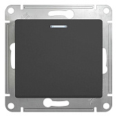 Купить Выключатель Schneider Electric Glossa GSL000713 одноклавишный с индикатором антрацит по низкой цене