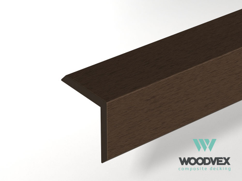 Купить L-профиль Woodvex Венге Wenge 3000х62х37 мм для наружной отделки дома по низкой цене