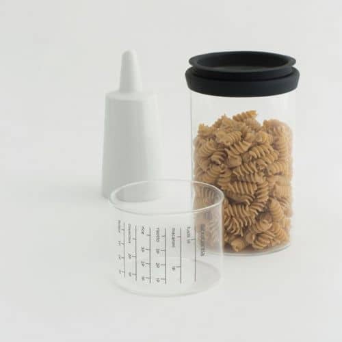 Купить Банка Brabantia стеклянная, с мерным стаканом, серый 1 л по низкой цене