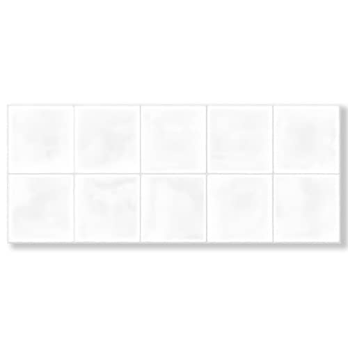 Купить Плитка настенная Манго сквеа белая 25х60 см по низкой цене