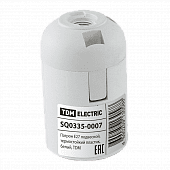 Купить Патрон TDM electric Е27, термостойкий пластик, подвесной, разборный, белый, 4А, 230В, по низкой цене