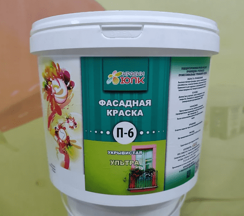 Купить Краска ЮПК П-6 фасадная укрывистая 3 кг по низкой цене