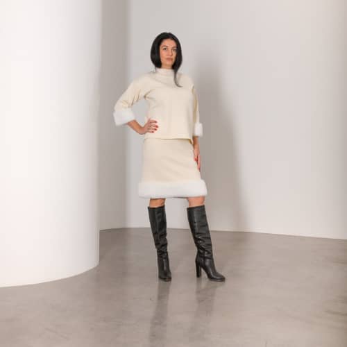 Купить Костюм Lara FF05988AB бежевый по низкой цене