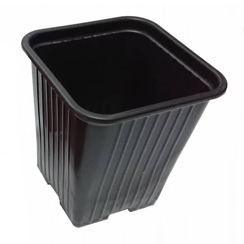 Купить Горшок пластиковый технологический черный h9 см 0,5 л по низкой цене