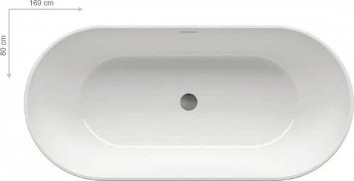 Купить Ванна Ravak Freedom O акриловая, овальная, 169х80 см по низкой цене
