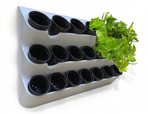 Купить Вертикальный сад BOXSAND 21 открытого типа для вертикального озеленения серый 100х65 см по низкой цене