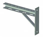 Купить Консольный кронштейн с опорой L=600 мм, RAL 7035, левый по низкой цене