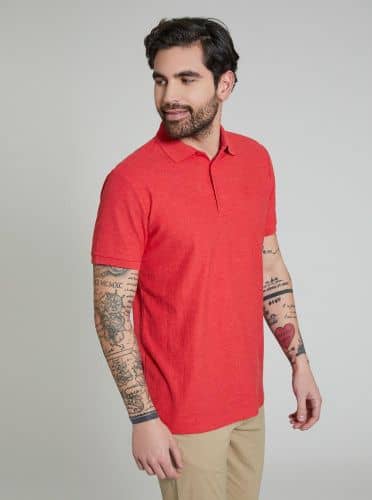 Купить Футболка-поло Piazza Italia Polo Basic красная по низкой цене