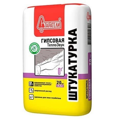 Купить Штукатурка Старатели Теплозвук гипсовая 20 кг по низкой цене