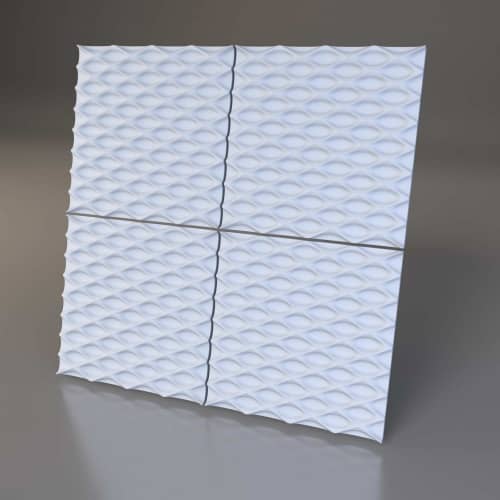 3D панель стеновая Relieffo Siene 001 из пенополиуретана 600x600x30 мм