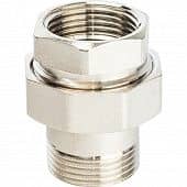 Купить Соединитель Stout разъемный американка SFT-0041-000001 1 дюйм уплотнение под гайкой o-ring кольцо никелированное с внутренней и наружной резьбой по низкой цене