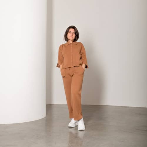 Купить Костюм Lara FF06223ABSU цвет camel по низкой цене