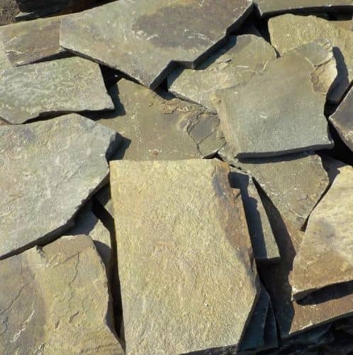 Купить Плитка Пластушка из дикого камня, серо-зеленая, 3 см по низкой цене