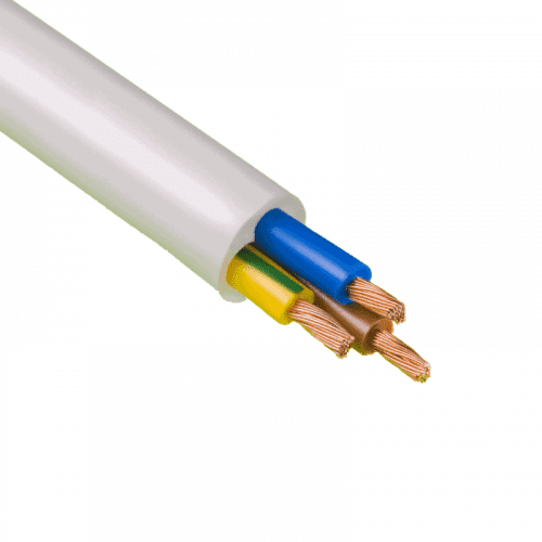 Купить Провод ПВС 3х4,0 мм2 белый (бухта - 100 п.м.) по низкой цене