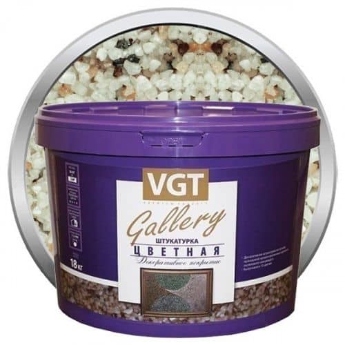 Купить Штукатурка VGT Gallery №5 декоративная крупнозернистая 18 кг по низкой цене