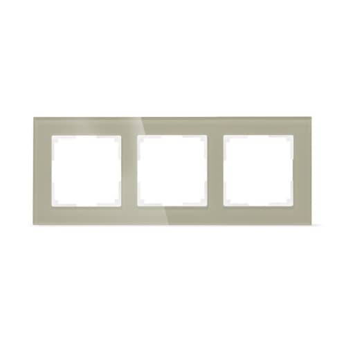 Купить Рамка Smartbuy Нептун 3 поста стекло коричневая по низкой цене