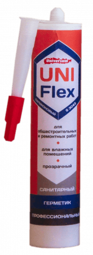 Купить Герметик UNIFLEX S 3043 Universum однокомпонентный силиконовый по низкой цене