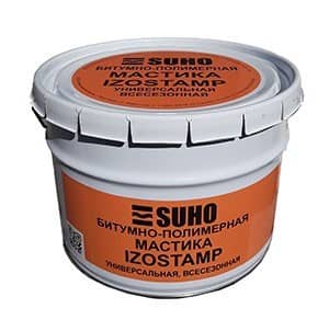 Купить Мастика SUHO IZOSTAMP битумно-полимерная 15 кг по низкой цене