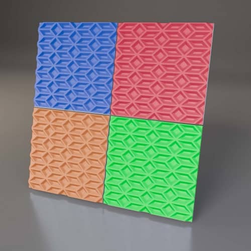 3D панель стеновая Relieffo Albite 010 из пенополиуретана 600x600x30 мм
