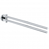 Купить Полотенцедержатель Grohe Essentials 40371001 двойной поворотный по низкой цене