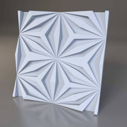 3D панель стеновая Relieffo Fantasy 051 из пенополиуретана 600x600x22,5 мм