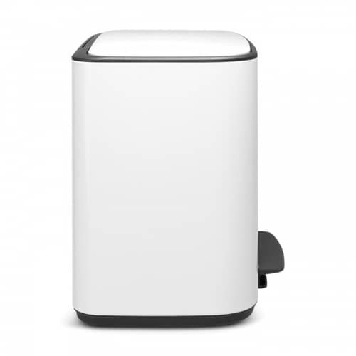 Купить Бак Brabantia Pedal Bin Bo мусорный, белый, 11+23 л по низкой цене