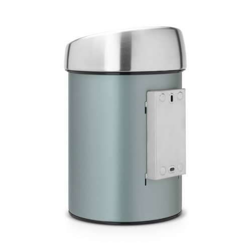 Купить Бак Brabantia Touch Bin New мусорный, мятный металлик, 3 л по низкой цене