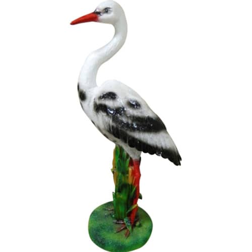Купить Фигура садовая Аист на станине 86 см по низкой цене