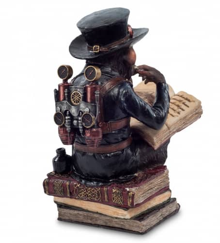 Купить Статуэтка Veronese Обезьяна с книгой WS-194 в стиле стимпанк по низкой цене
