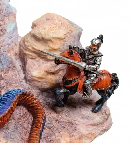 Купить Статуэтка Veronese Дракон и воин - храбрость неуместна WS-267 по низкой цене