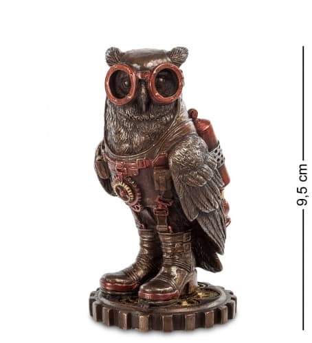 Купить Статуэтка Veronese Сова WS-391 в стиле стимпанк по низкой цене