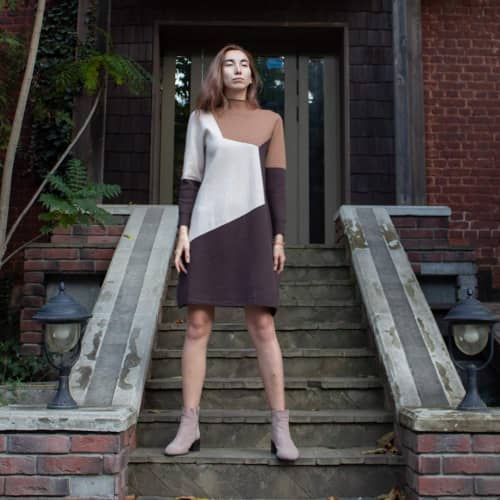 Купить Платье Lara FF05887 кофе по низкой цене