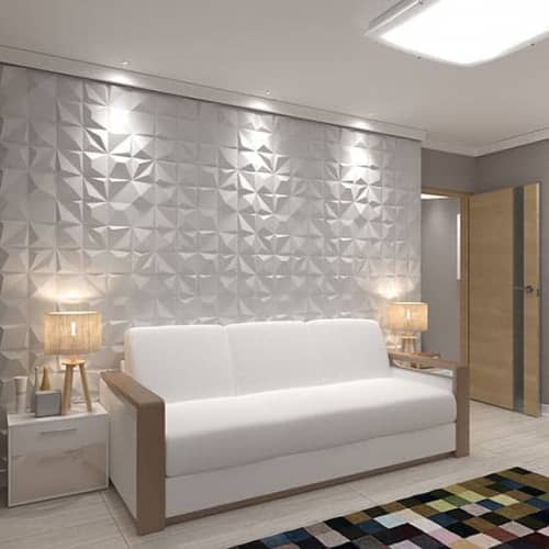 3D панель стеновая Relieffo Shine 030 из пенополиуретана 600х600х30 мм