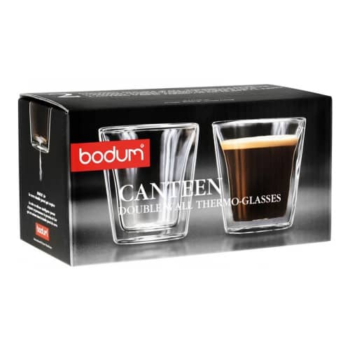 Купить Набор термобокалов (2 штуки) BODUM Canteen, 0.1л, цвет прозрачный по низкой цене