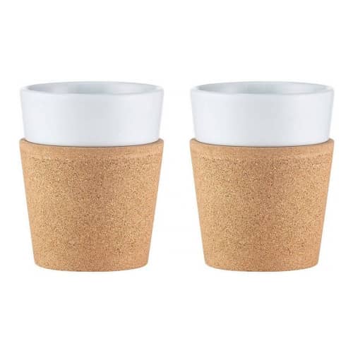 Купить Набор Bodum Pavina термобокалов с пробковым ободком 2 шт 0,3 л по низкой цене