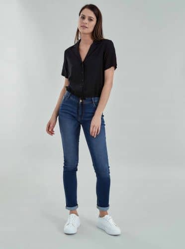 Купить Рубашка Piazza Italia с коротким рукавом, чёрная по низкой цене