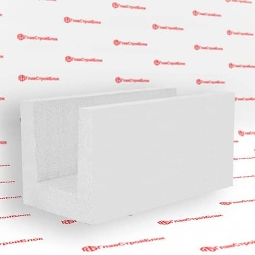 Купить U-Блок ГлавСтройБлок D500 газобетонный, 400х250х500 мм по низкой цене