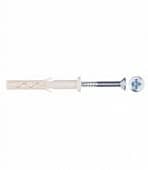 Купить Дюбель-гвоздь нейлон цил. манж. 6х40 3 шт пакетик по низкой цене