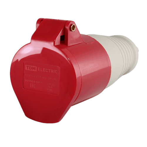 Купить Розетка переносная 214 3Р+РЕ 16А 380В IP44 по низкой цене