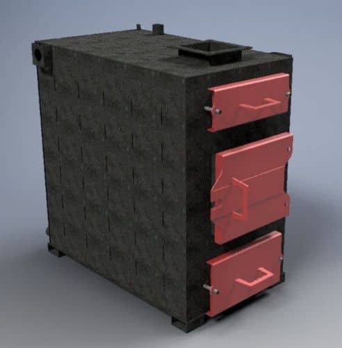 Купить Котел твердотопливный на дровах 60 кВт по низкой цене