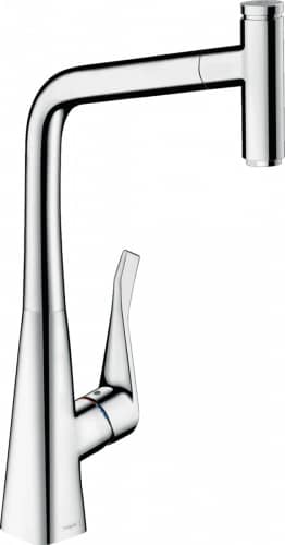 Купить Смеситель Hansgrohe Metris Select c душем 14884000 по низкой цене